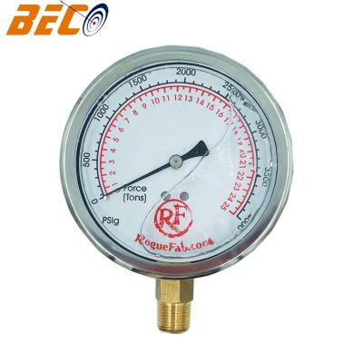 China Beco 4000PSI High Pressure Gauge Oil Pressure Gauge YN100A for sale