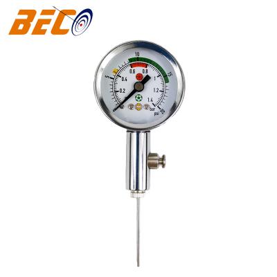 China High Quality Stainless Steel Case Beco Basketball Football Ball Pressure Gauge Air Pressure Gauge, Barometer for sale