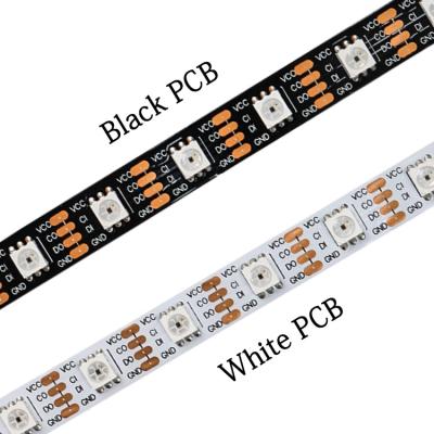 China LANDSCAPE data 5v clk apa102c sk9822 60led rgb high quality programmable led strip for sale