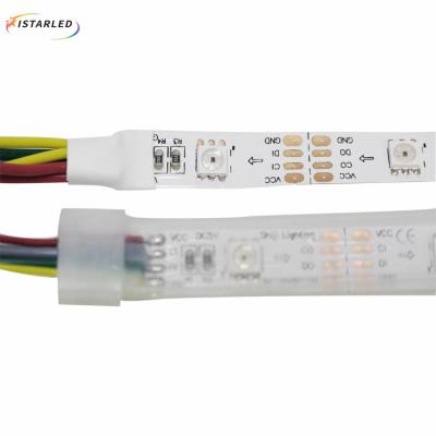 China LANDSCAPE High Quality Integrated 10mm 5v sk9822 RGB 5050 pixels LED apa102 IC led strip lighting 30LEDs/m for sale