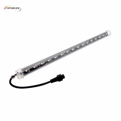 China LANDSCAPE 3D DMX 64 Led 16 Pixel RGB Led ArtNet Shooting Star Stage Light Controller DC12v Vertical Hanging Tube Light For Bar Club for sale