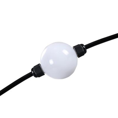 China 3d LANDSCAPE 50mm Clear Cover String Ball Milky White Led Light ws2811 ucs1903 360degree RGB for sale