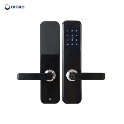 China Orbita Smart Lock OEM ODM Security Aluminum Alloy Fingerprint Door Lock Digital Electronic Deadbolt Door Lock Orbita Smart/TTT for sale