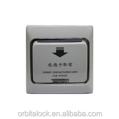 China Hotel Main Board Lamp Switch Wall Mounted Energy Saving Switch 86*86mm for sale