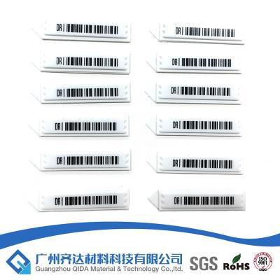 China Schwarze weiße Barcode-Aufkleber EAS des Kleber-58kHz Antides diebstahl-Dr verdoppeln Sockel-System zu verkaufen