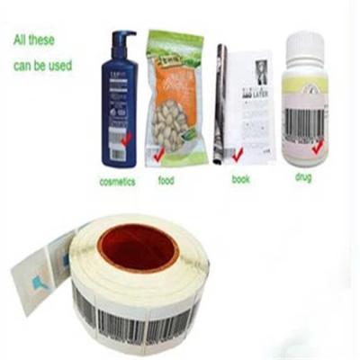 China Round Supermarket Soft EAS Labels With DR Printing High Detection Rate for sale