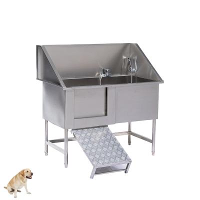 China Factory Outlet Stainless Steel Professional Dog Grooming Tub Large Luxury Indoor Luxury Pet Tubs Pet Grooming Tub for sale