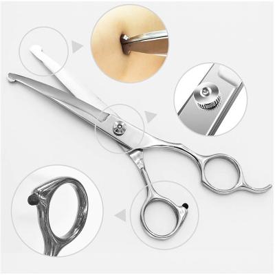 China MAHOO Viable Stainless Steel Scissors 4 Packs Clipper Kit Pet Grooming Accessories Scissors Pet Hair Scissors for sale