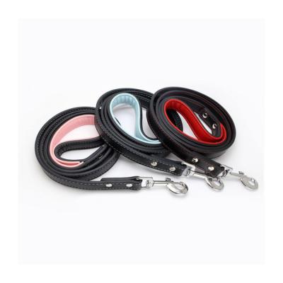 China MAHOO 2021New Style Personal Stocked Custom Good Quality Luxury PU Leathe Dog Leash And Collar for sale