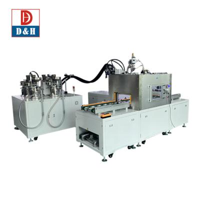 China Epoxy Potting Under Vacuum Chamber Machine AB Fluids PU Silicones Dispensing Inline 2K Smart Dosing System for sale