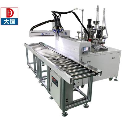 China Electric Driven Gluing Machine for 2K Potting Dispensing Two Component Epoxies AB Mix for sale