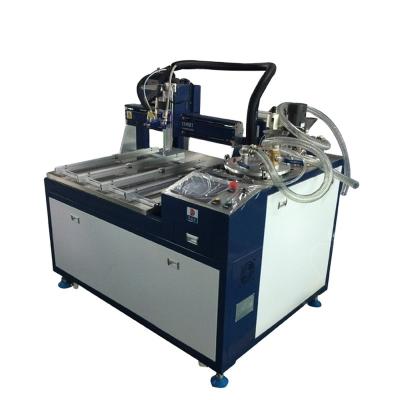 China AB Liquid Filling Machine Glue Applicator 2 Parts Epoxy Resin AB Glue Dispensing Robot for sale