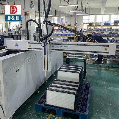 China Resin Machine for Filter HEPA Filter. Air Filtration Adhesive Dispensing Gluing Equipment for sale