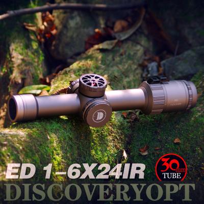 China Discovery FFP Hunting Rifle Scope ED 1-6X24IR Prime Plane 30mm Focal Tube Dia For Air Gun Hunting ED 1-6X24IR NEW for sale