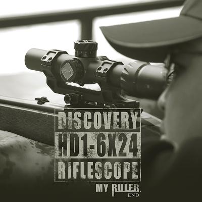 China New Arrival Discovery HD 1-6X24 IR Optics Scopes & Accessories Air Gun Weapons Riflescope HD 1-6X24 IR Short Range Hunting for sale