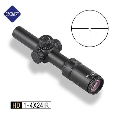 China Discovery Rifle Square for AR-15, PCP Scope, Second Plane Scope HD 1-4X24IR 30mm Focal Tube Diameter HD 1-4X24IR for sale