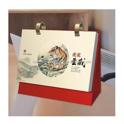 China Announcements 2022 spotPrintable Exquisite Office Desk Calendar Desk Calendar for sale