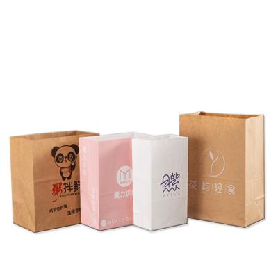 China Recycled Materials Modern Design Fast Food Bag Paper Bag Hot Food Packaging for sale