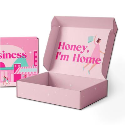 China Recycled Design Hot Pink Packaging Materials Factory Sales Corrugated Airplane Box for sale