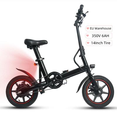 China US EU Warehouse 14inch Fat Tire 36V 350W Bicycle Aluminum Electric Bicycle Alloy Fat Folding E Bike Wholesale For Adults for sale