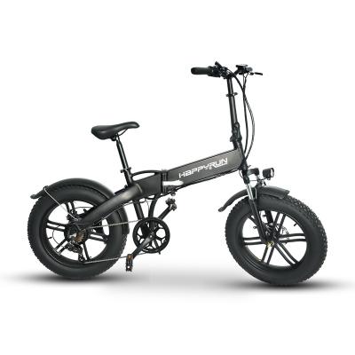 China 2022 New Arrival Aluminum Alloy EU Warehouse Folding Electric Bike Fat E Bike 7 Speed ​​Electric Bicycle 350W Tire for sale