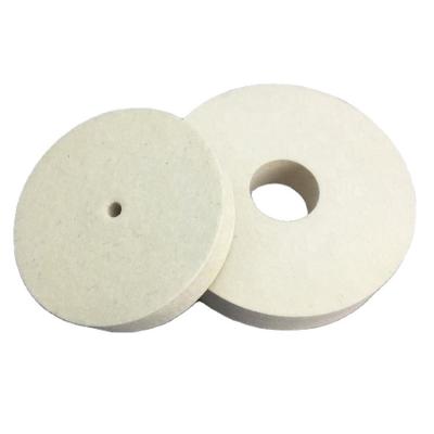 China China polishing factory imported 100% wool felt stainless steel material angle grinder polishing wheel 4 inch polishing pads for sale