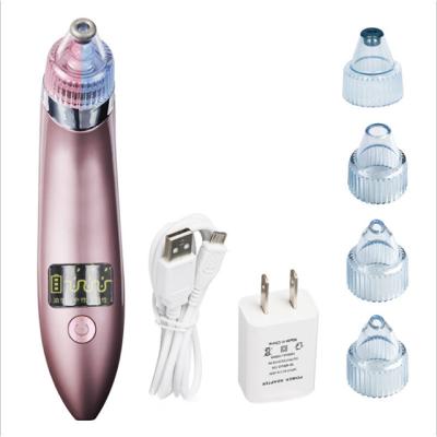 China New Acne Treatment Design 4 in 1 USB Rechargeable Facial Pore Blackhead Remover Cleaner Vacuum for sale