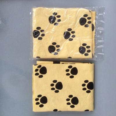 China QUICK DRY PVA CHAMOIS PET TOWEL / dog towel bath drying for sale