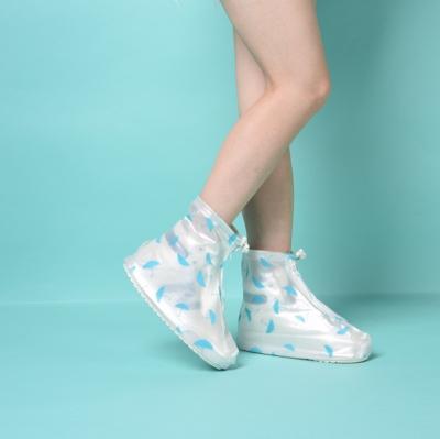 China Cute Flat Heel/High Heel PVC Rain Cover Boots Waterproof Boot Cover for sale