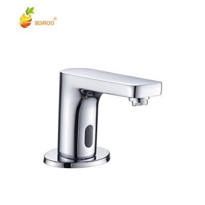 China BOiROO Automatic Hot Sale Modern Sanitary Ware Faucets Single Hole Elctronic Faucet For Bathroom&Public Set No Handle Sink Faucet for sale