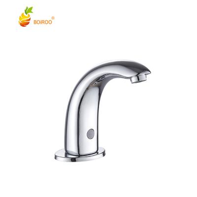 China BOiROO Automatic Hot Sale Modern Sanitary Ware Faucets Single Hole Elctronic Faucet For Bathroom&Public Set No Handle Sink Faucet for sale