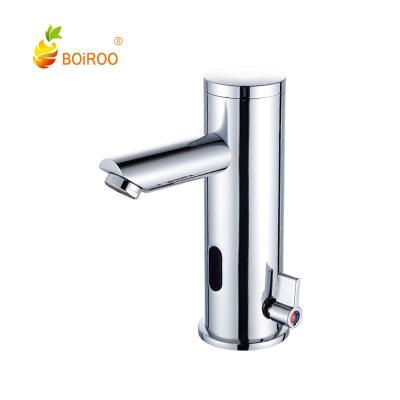 China Brass Automatic Intelligent Hot And Cold Sense Faucets Mixed Water Faucet Infrared Basin Sensor Faucet for sale