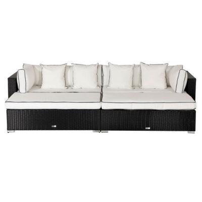 China Fast Delivery Traditional China Furniture Monaco Daybed Sofa Made Of Aluminum Wicker for sale