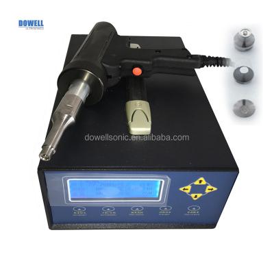 China DW-WD28-800 Handheld Ultrasonic Spot Welding Ultrasonic Vinyl Plastic Welding Machine Ultrasonic Riviting Welder for sale