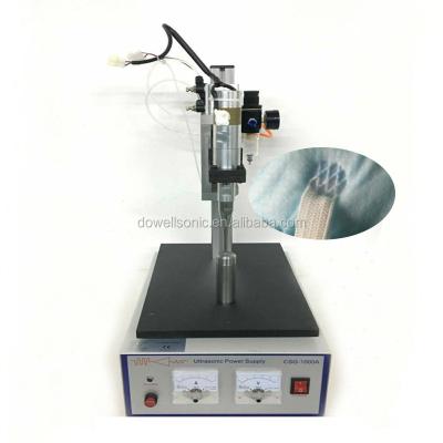 China Ultrasonic Type Plastic Welding Type Ultrasound Bra Desktop Tabletop Strap Making Machine Sealing Welder for sale