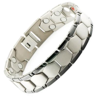 China Energinox Anti Scratch Titanium Germanium Magnetic Titanium Bracelet for sale