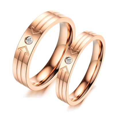 China Latest Energinox 316l Stainless Steel Gold Finger Ring, Love Ring for Couples for sale