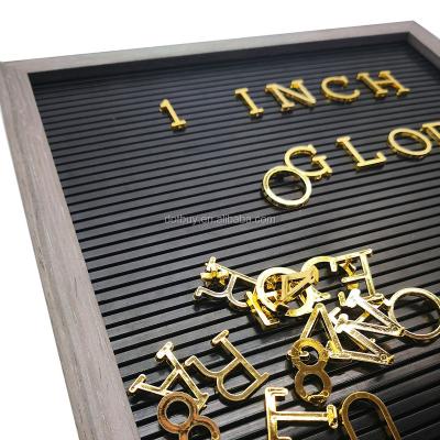 China Hot Sale USA Amazon Hot Sale Gold 188 Pieces Letters Art Craft For Changeable Felt Letter Boards for sale