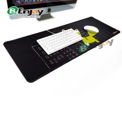 China 100% Eco-friendly Extra Large Anti Slip Overlock Desktop Gaming Mouse Pad for sale