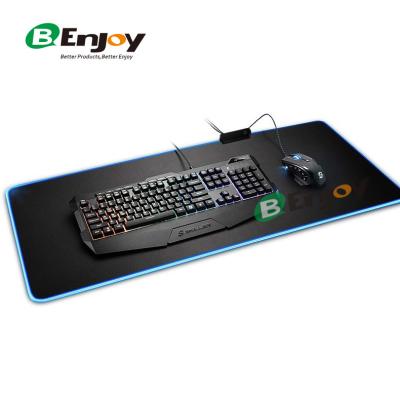 China 100% Large Eco-friendly Extended Soft LED Light RGB Gaming Mouse Pads for sale