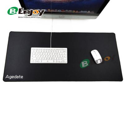 China Large XXL Laptop Desk Extended Durable Microfiber Black Rubber Gaming Desk Pad Mat With Custom Printed Logo for sale