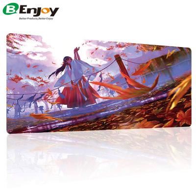 China Premium Quality Eco-friendly Custom Design CMYK Printing XXL Microfiber Waterproof Fabric Neoprene Rubber Outdoor Game Mousepad Deskmat for sale