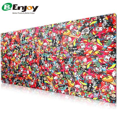 China Hot Selling Eco-Friendly Natural Rubber Non-slip Base With Logo Printing Anime Custom Mouse Pad For Desktop Computer Game for sale