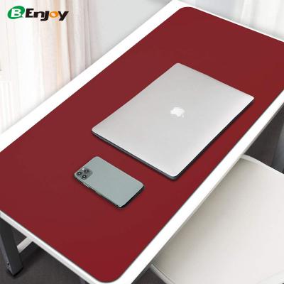 China 100% Custom Logo Office Leather Mouse Pad Dual-Sided Multifunctional Desk Pad Waterproof Protector Eco-friendly Office for sale