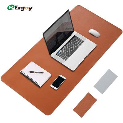 China 100% Eco-friendly Amazon Hot Selling PU Leather Waterproof Smooth Office Mat Pad for sale