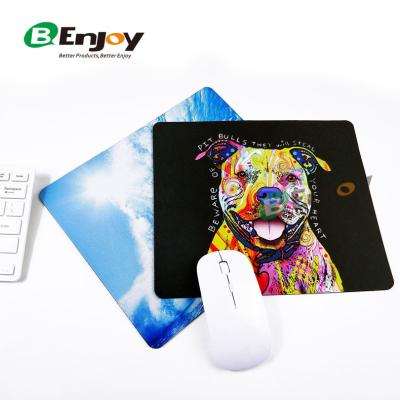 China OEM Anti Slip Bottom Foam Polyester Rubber Sublimation Printing Neoprene Rubber Mouse Pad, Dog Mouse Pad for sale