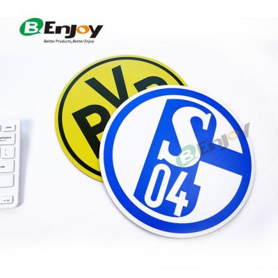 China Round Shape Custom Circular Mouse Pad Anti Slip Foam Rubber Bottom With Logo Printed for sale