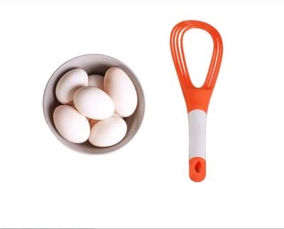 China Viable Wholesale Household Manual Egg Beater Kitchen Instruments PP Plastic Beater Tools Egg Beater Plastic Egg Beater for sale