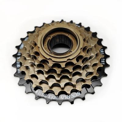 China MTB/Road Bicycle 6 Speed Bicycle Multiple freewheel 14-28T SUNRUN Bicycle parts MTB Road bike Index freewheel for sale