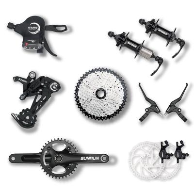 China Steel Hot Selling 1x10s Index Shifter Sets Cycling Mountain Bicycle Derailleur Bicycle Shifter Group Sets for sale